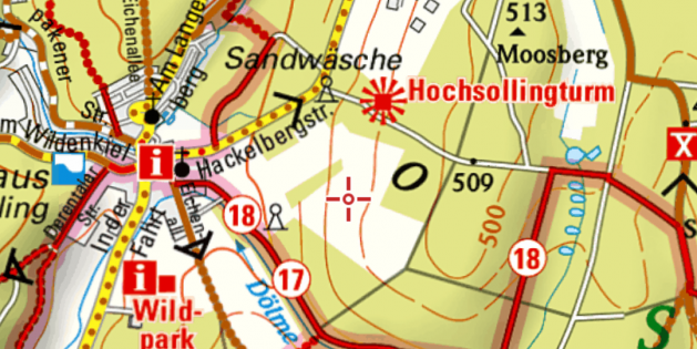 Merkator Karte auf Locus App