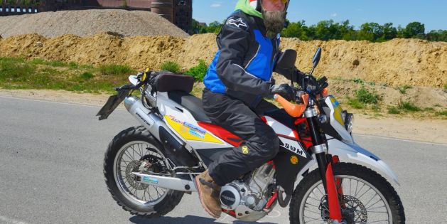 Test-Stoppie: Bremse original