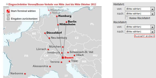 Autozug Internetauftritt: übersichtlicher & angehübscht